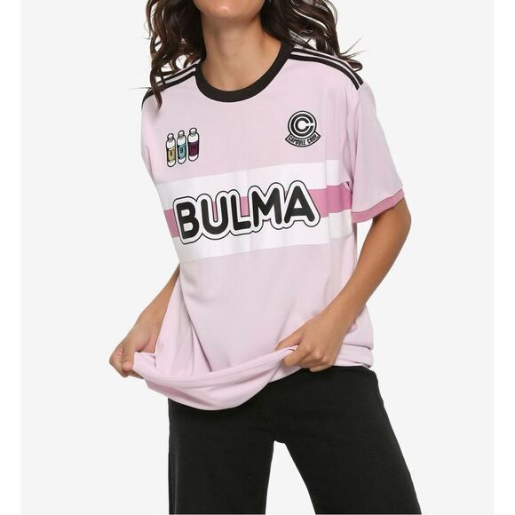Dragon Ball Z Bulma Pink 97 Jersey - BoxLunch Exclusive Women’s Medium - Picture 1 of 16